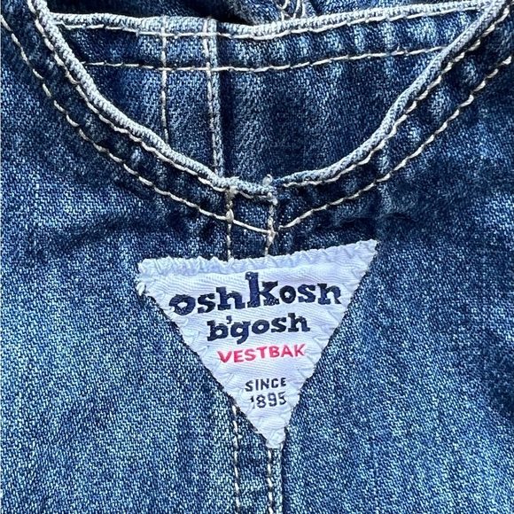 OshKosh B'gosh Blue Classic Denim Overalls - Picture 3 of 5
